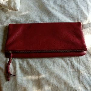 Banana republic red clutch